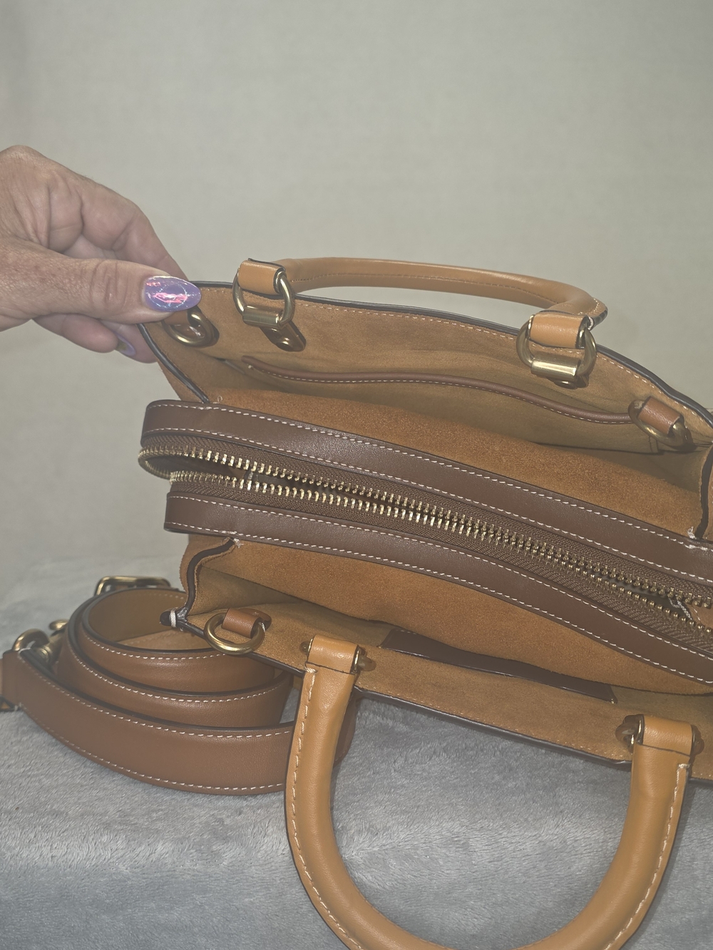 Coach Rogue 25 Signature Jacquard Satchel in Brown & Tan W/dust Bag - Picture 11 of 15
